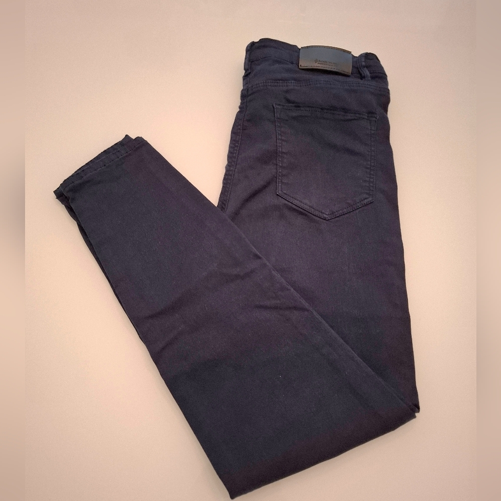 Stradivarius Women's Dark Blue Skinny Pants